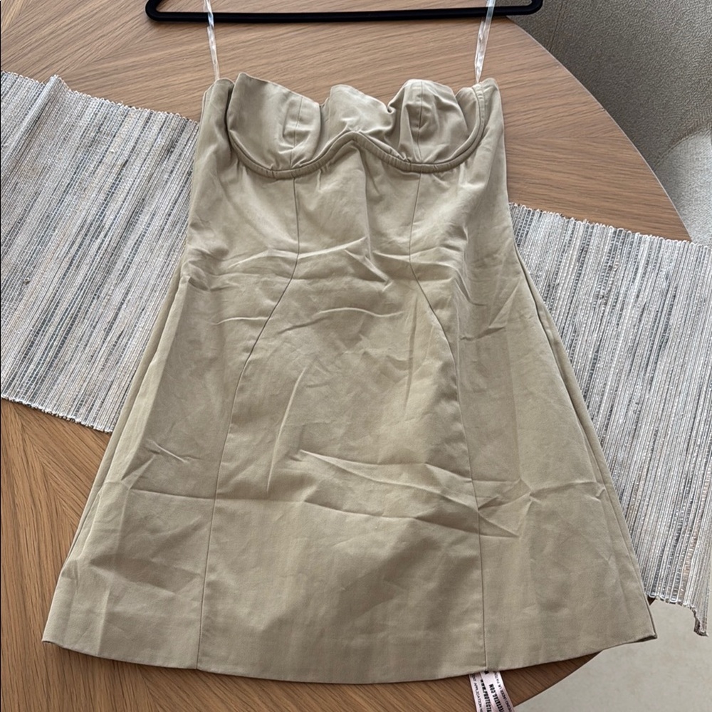 House of CB Elissa Tan Strapless Dress Cocktail Brand New With Tags